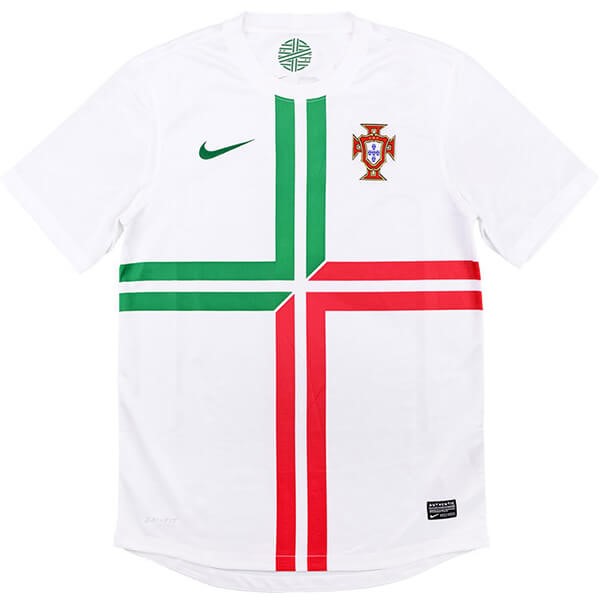 Camiseta Portugal Segunda equipo Retro 2012 Blanco